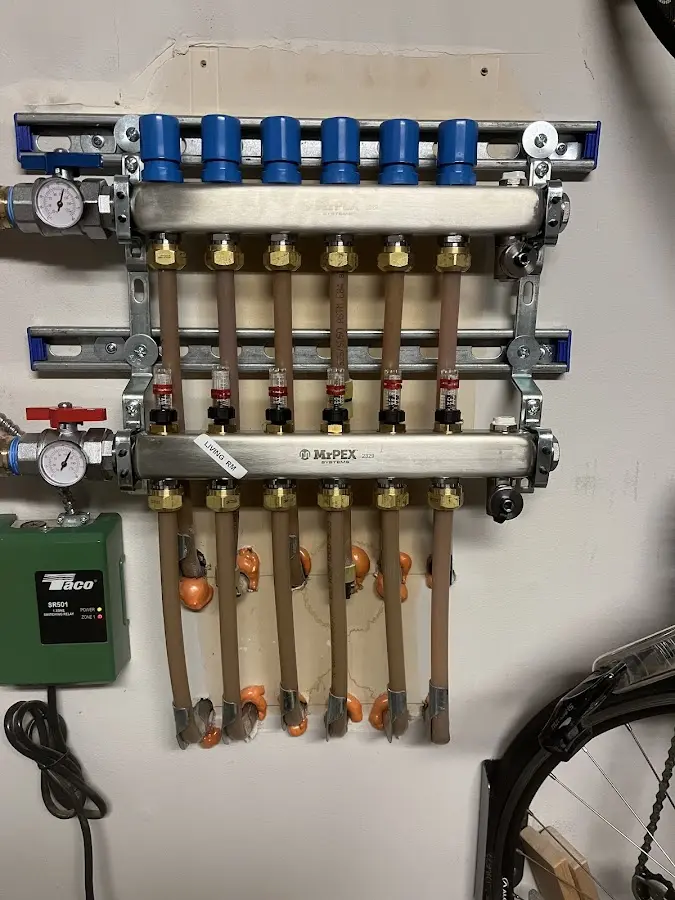 Plumber performing Gas Leak Detection at a residential property in Villa Park